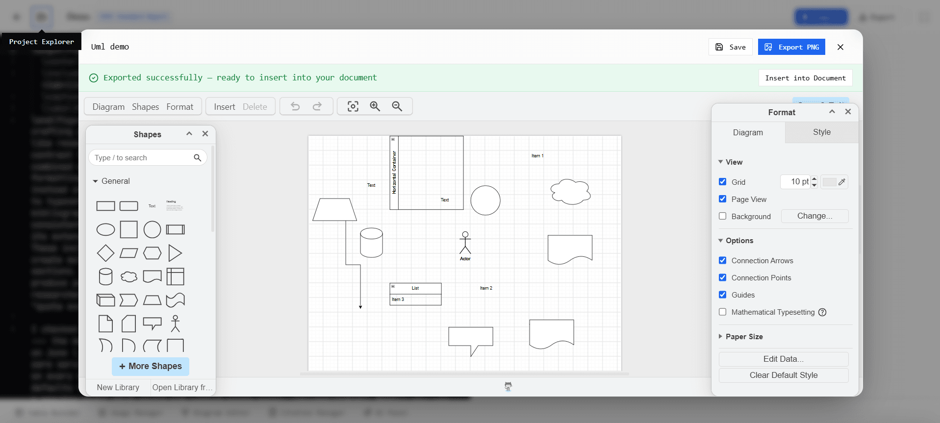 LaTeX Report Studio — Diagram Editor
