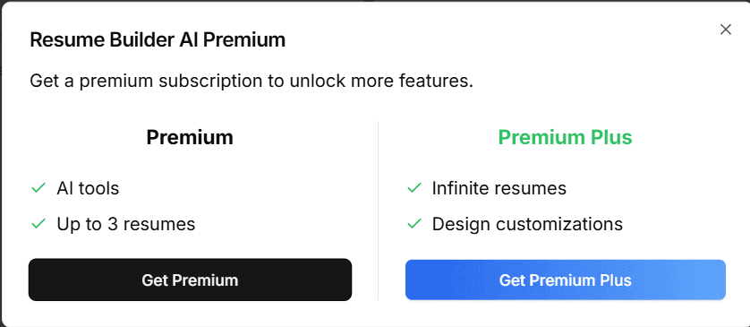 LoomCV — Upgrade Modal