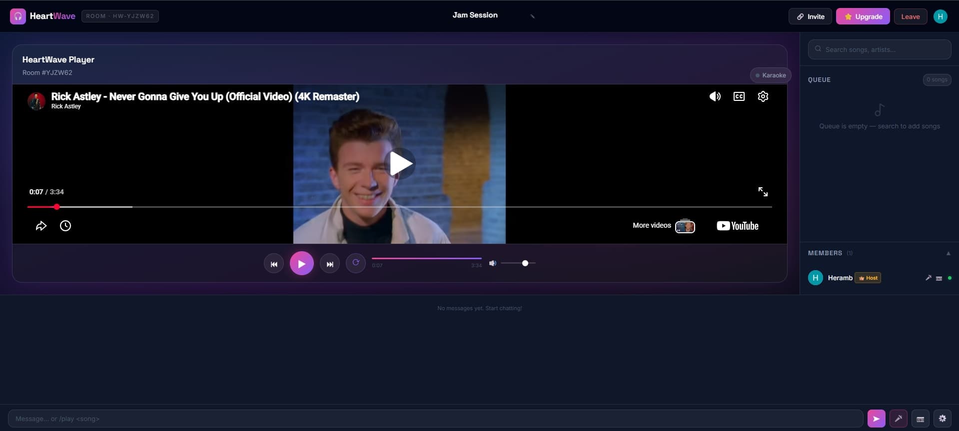 HeartWave — Active Listening Room