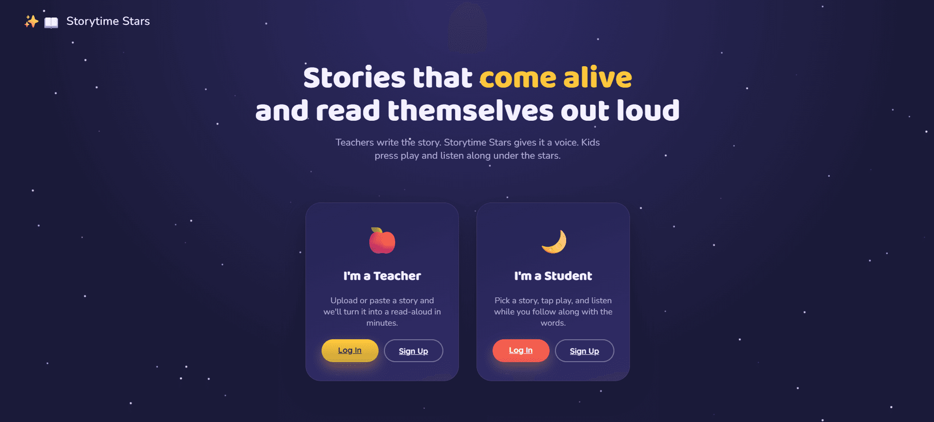 Storytime Stars — Kids Storytelling App screenshot